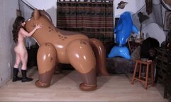 Smoke Fuck and Pop Big Inflatable Hyena - HD 1080p mp4