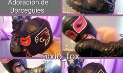 Slave cleaning my dirty boots