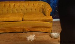 Fifi steps into marshmallow goo wearing black nylongs get stuck and struggles until the nylons are stripped off *new* replay