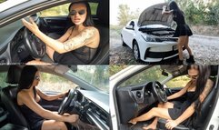 Jade tries to drive away from her annoying boyfriend POV