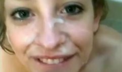 Pretty girl smiles after receiving a facial