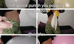 I'm gonna punish you and POP this ballons SPA & ENG