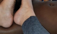 Hold the camera while i stroke your dick with my feet