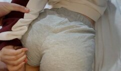 I Rub Cock against My PAWG Stepsister's Big Ass that Wasnt Expecting this Kind of Massage