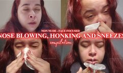 Compilation | Snotty messes, nose blowing, nose honking and sneezing