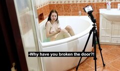 I caught my roommate in the bathroom filming a strange video.