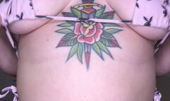 Busty BBW Strips and fucks herself