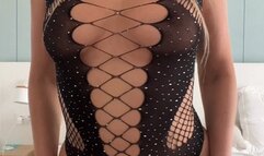 Girl fingering pussy on the bed