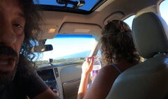 Squirting right inside the car