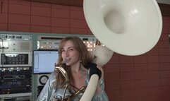 Stella Tries Out the Sousaphone (MP4 - 1080p)