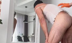 Pegging Queen | Little whore was waiting in line to take in ass