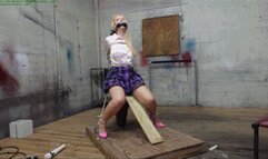 Helplessly bound to the orgasm machine with heavy gauge rope (WMV HD 8000kbps)