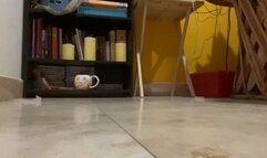 Dirty feet in flip flops and big finish