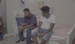 Surprised TS slut takes on 2 BBC