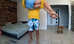 Lift and carry with kissing and foot worship ml