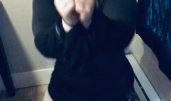 Phone view: Pantyhooded nun cornered