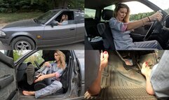 Nurse Milana aggressively punishes her old Toyota