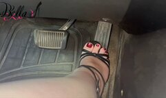 Driving In 6” Black Stilettos