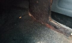 Giantess steps on and crushes small man on car pedals (2)