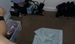 Hubby Get's Fucked Deep with my XL Mr Hankey Toy and I Make him take it balls deep