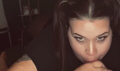 Pigtails and blowjobs