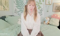 Schoolgirl Body Worship JOI