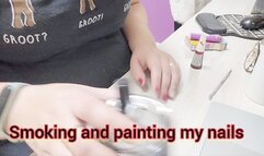 Smoking and painting my nails - SGL045