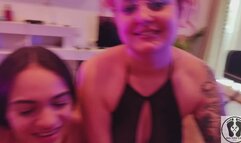 DESPERATE ROOMMATE GET PAID WITH DOUBLE BLOWJOB FACIAL CUM