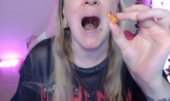 glossed lips and vore gummy bears