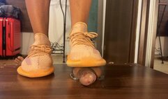 Orange Adidas Yeezy 350 shoejob