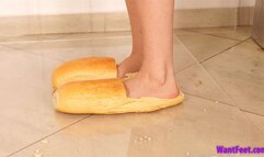 Foot-Flavored Bread Slippers - Food Crush - HD MP4