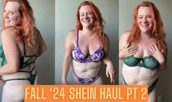 Fall SHEIN Lingerie Haul PT 2 with Big Boob BBW Milf Laura Leslie