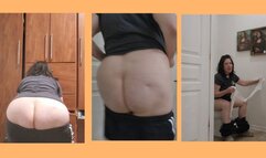 ENORMOUS PEACH BOOTY 11PM PEE FART COUGH AND FEED