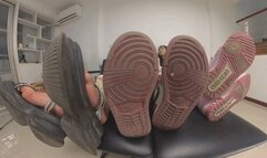 3 Giant dirty soles laugh 360VR