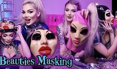 Beautiful Blondes MASKING HEAVY RUBBER Aurora & Slavena Mpics Miersch