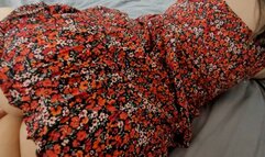 Teasing Stepbrother with My Short Dress got His Cum on My Big Tits