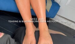 Teasing & Blackmailing Over His Foot Fetish