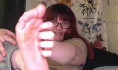 BBW tickles feet
