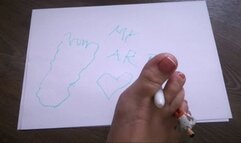 Art with shrinked friend