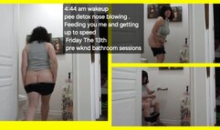 FRIDAY THE 13TH EARLY WAKEUP AM PEE DETOX FEEDING