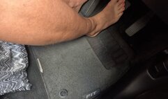 Barefoot press the pedals Honda