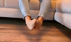 My beautiful feet in Nylon