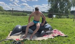 Jason Hot Burst Black Whale in Hot Weather