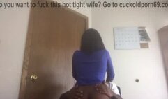 Whore wife letting huge Bbc stretch and breed her pussy