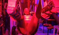 Red Rubber Sling Session Short