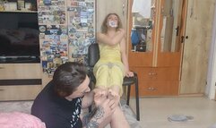 foot fetish blowjob tickle