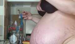 MastersLBS 40 Weeks Pregnant Dish Washing Custom