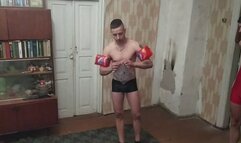 Jason stomp to pop some little toys