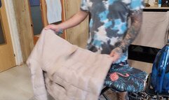 ironing work out latex fuck