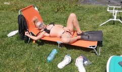 snorkel fetish pantsing oil body outdoor